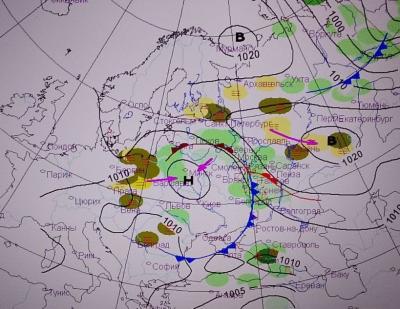 Рязанская область входит в зону атмосферных фронтов циклона